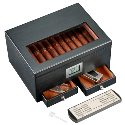 Humidor con higrómetro digital